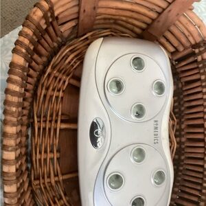 HoMedics Gray Handheld Massager with Black Rubber Feet